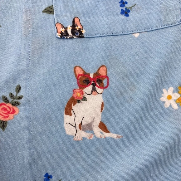 P.J. SALVAGE Pajama Set Paws & Breathe Dog Print Size L - Picture 9 of 14